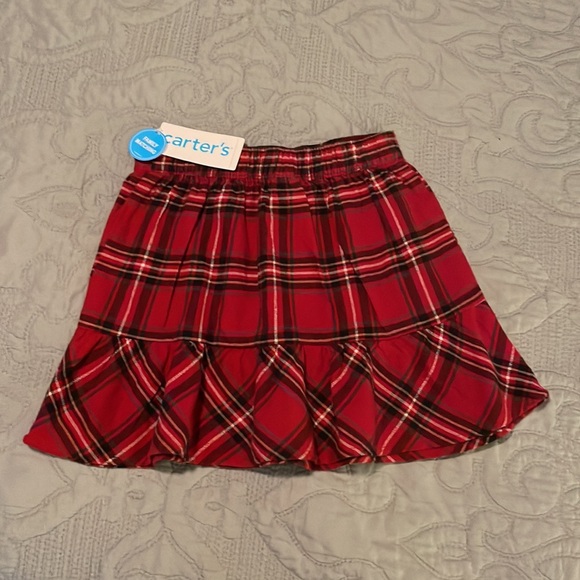 Carter’s 6 Red Plaid Flannel Skirt - Picture 3 of 4